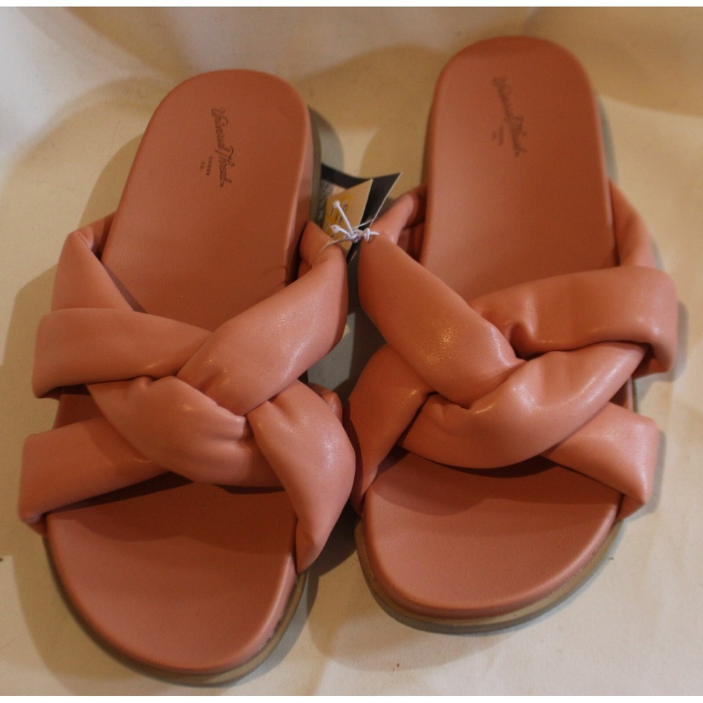 Women's Cosette Padded Slide Sandals - Universal Thread Coral Pink 6.5